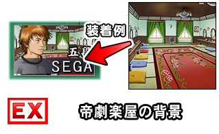 帝劇楽屋の背景